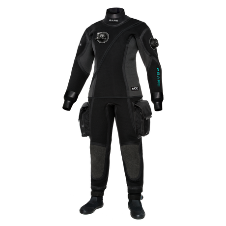 Bare Guardian Tech Womens Drysuit w/ Tech Boots-Aqua