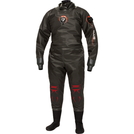 Bare Nex-Gen Pro Mens Drysuit w/ Compression-Resistant Soft Boots-Black