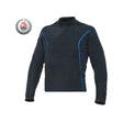 Bare SB System Mens Mid Layer Scuba Diving Top-Black