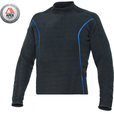 Bare SB System Womens Mid Layer Scuba Diving Top-Black