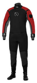 Bare Sentry Pro Dry Mens Drysuit w/ Tech Boots-Red