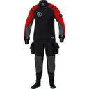 Bare Sentry Tech Mens Drysuit w/ Tech Boots-Red