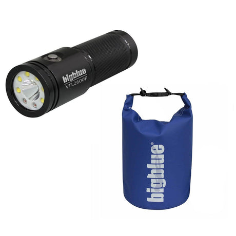 BigBlue 2600 Lumen Wide Beam + 1000 Lumen Spot Beam - Glossy Black-
