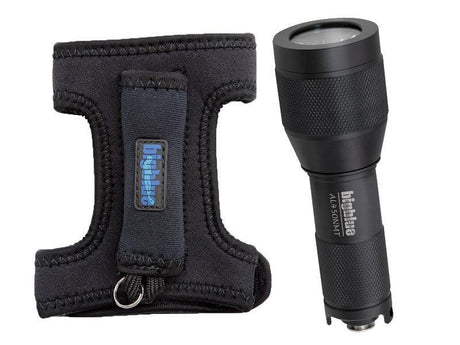 BigBlue 450 Lumen Mini Dive Light with Glove & Batteries and Tail Switch-