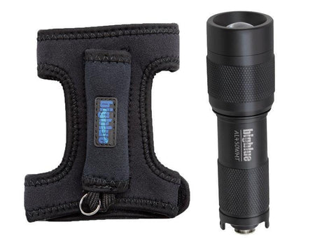 BigBlue 450 Lumen Mini Dive Light with Glove & Batteries and Tail Switch-