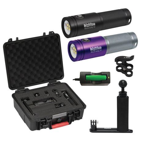 BigBlue AL1800XWP-II Purple & SingleArm Tray with Hard Case-