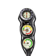 Genesis Three Gauge Analog Mini Console: Depth Gauge + Pressure Gauge + Compass-