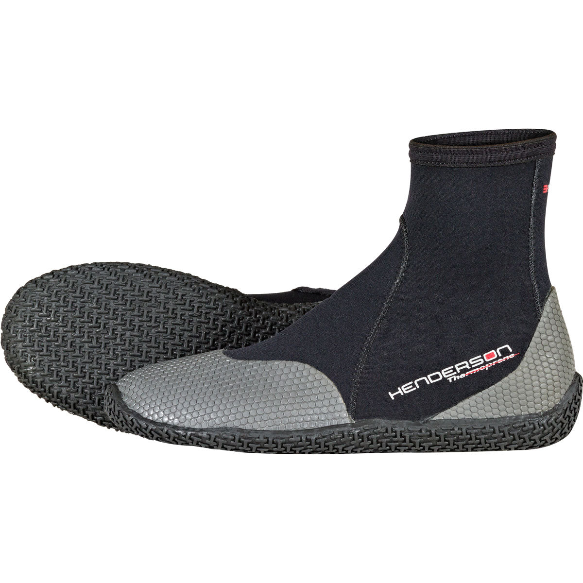 Henderson 3mm Thermoprene Low Top Boot-Black/Gray-10-
