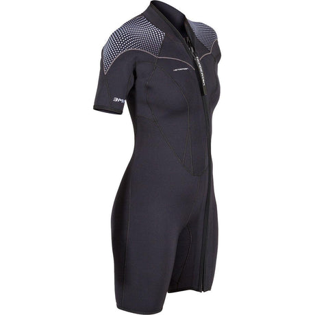 Henderson 3mm Thermoprene Pro FZ Shorty Womens-Black/Lavender-10-