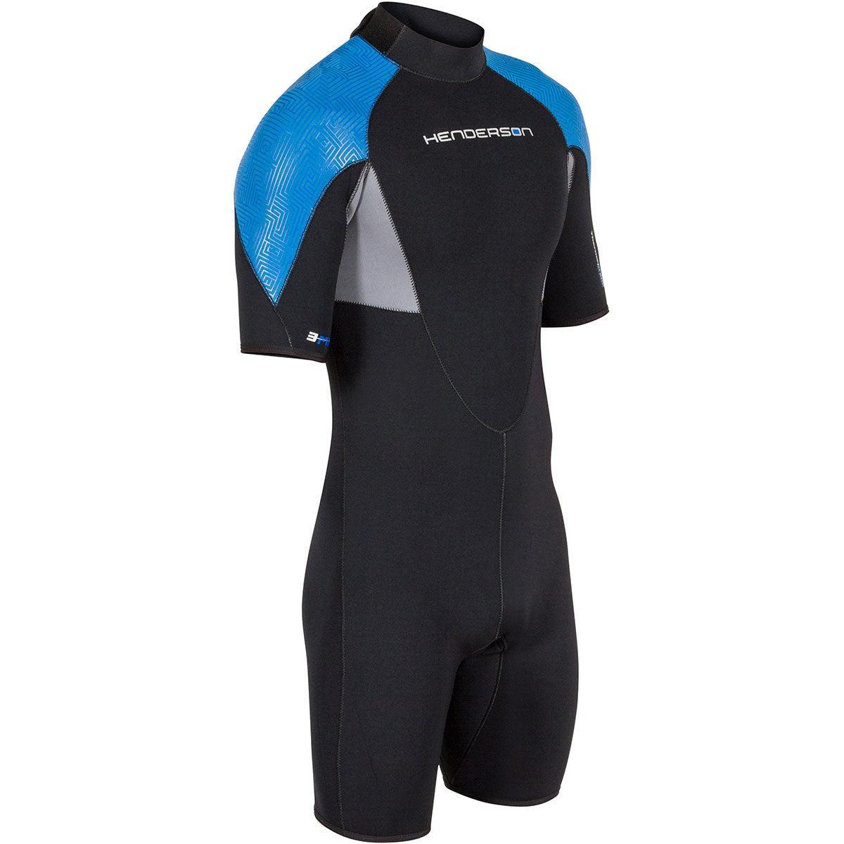 Henderson 3mm Thermoprene Pro Shorty Mens-Black/Blue-3XL-