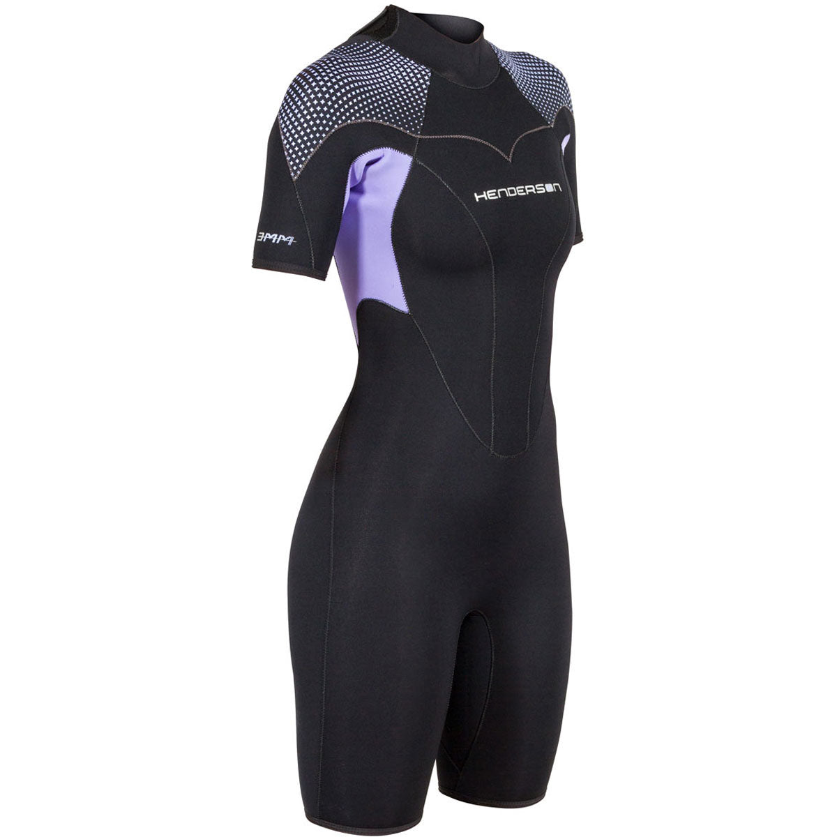 Henderson 3mm Thermoprene Pro Shorty Womens-Black/Lavender-10-