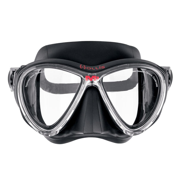 Hollis M3 Dual Lens Scuba Diving Mask-Black