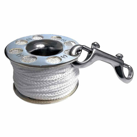 Hollis Stainless Steel Finger Spool Dive Reel-30'