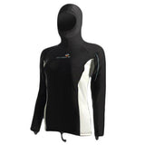 LavaCore Womens Hooded Long Sleeve Shirt Black 4 / XXXS-