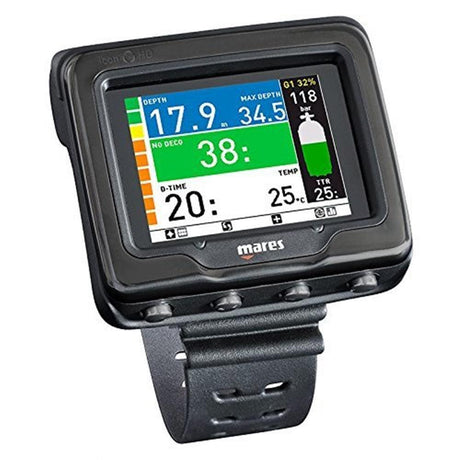 Mares Icon HD Net Ready Black Edition Scuba Diving Wrist Computer-Black
