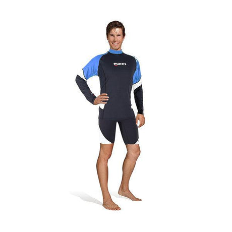 Mares Rash Guard Loose Fit Long Sleeve - Mens-Blue