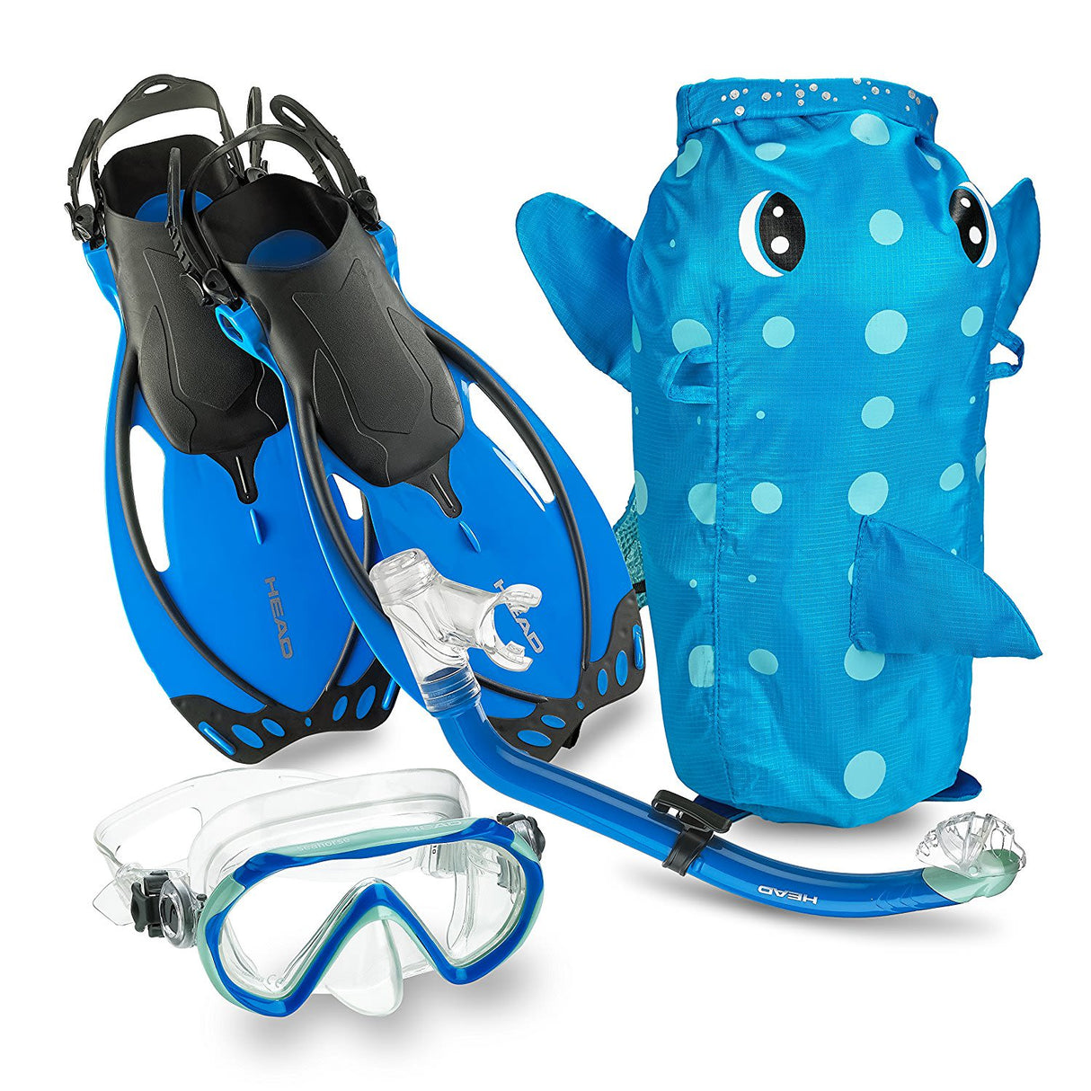 Mares Sea Pals Jr Dry Set-Puffer Blue
