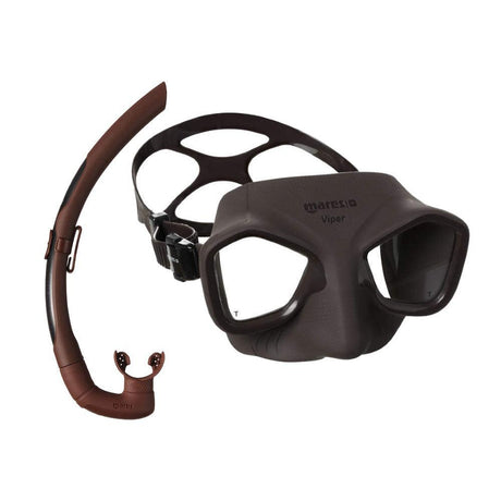 Mares Viper Mask and Dual Snorkel Combo-Brown-Brown-