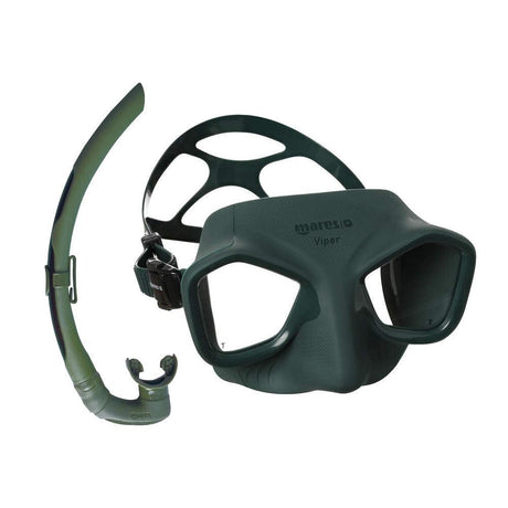 Mares Viper Mask and Dual Snorkel Combo-Green-Green-