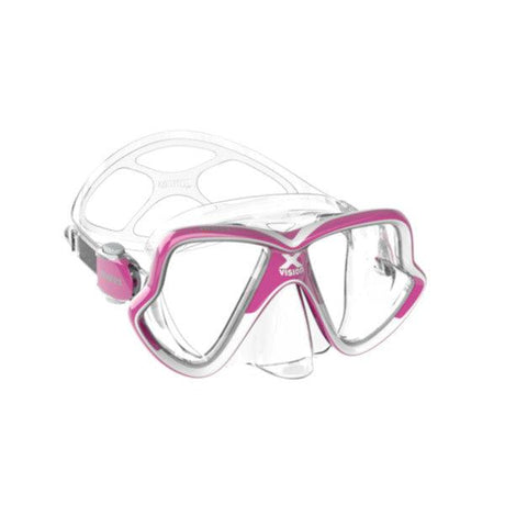 Mares X-Vision Mid 2.0 Dive Mask-Pink/Clear