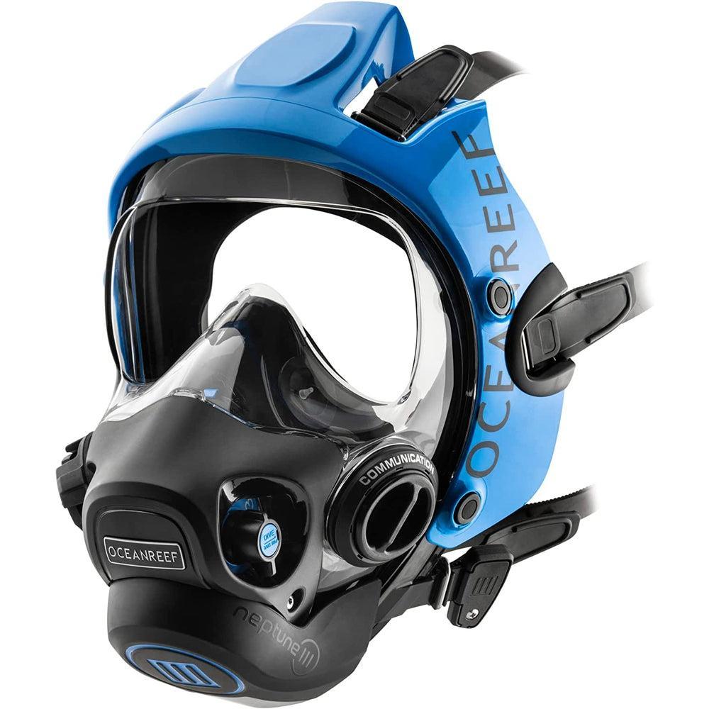 Ocean Reef Neptune III Package - Black S/M Mask + DIN 1st Stage-Blue-S/M-
