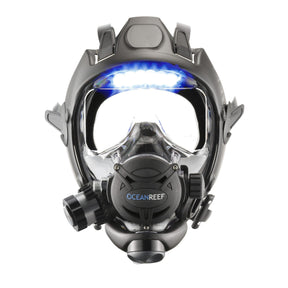 Ocean Reef Space Extender with Visor Light - Black, Medium/Large-