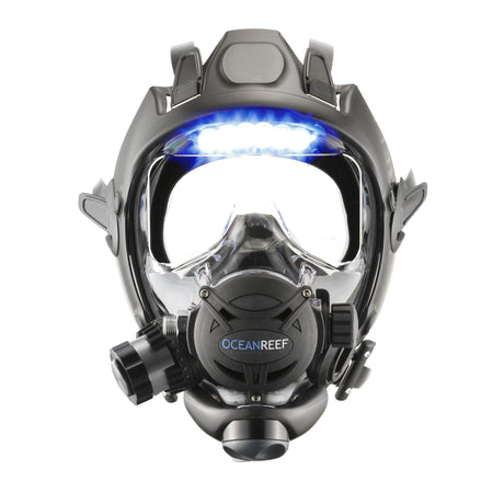Ocean Reef Space Extender with Visor Light - Black, Medium/Large-