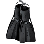 Oceanic Accel Open Heel Scuba Diving Fins-BLACK