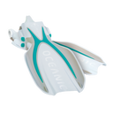 Oceanic Manta Ray Open Heel Scuba Diving Fins-SEA BLUE/WHITE