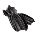 Oceanic Manta Ray Open Heel Scuba Diving Fins-TITANIUM/BLACK