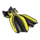 Oceanic Manta Ray Open Heel Scuba Diving Fins-YELLOW/BLACK