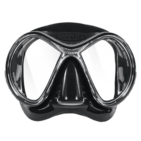 Oceanic OceanVu Lightweight Dive Mask-BLACK/TITANIUM
