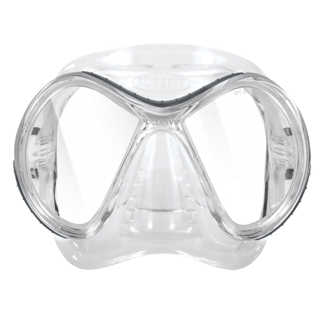 Oceanic OceanVu Lightweight Dive Mask-CLEAR/TITANIUM