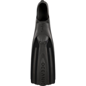 Oceanic Viper 2 Full Foot Scuba Diving Fins-BLACK/BLACK