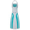 Oceanic Viper Open Heel Scuba Diving Fins-White/Sea Blue