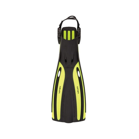 Oceanic Viper Open Heel Scuba Diving Fins-Yellow/Black