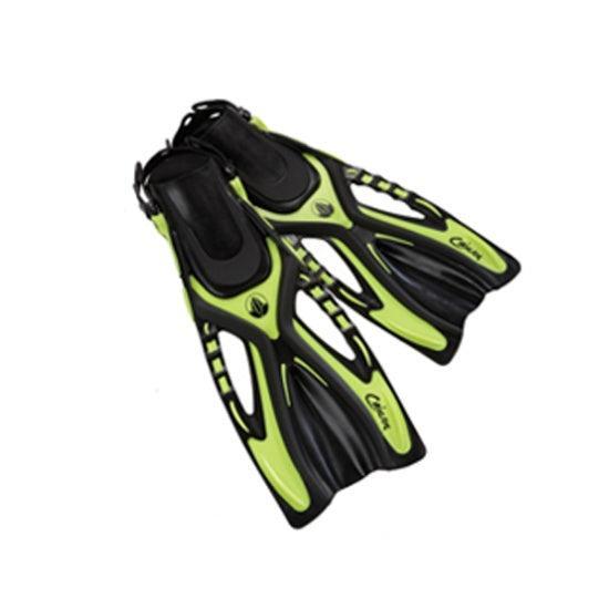 Open Box Akona Caicos Scuba Dive Snorkel Fin-Yellow-1-4-