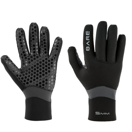 Open Box Bare 5mm Ultrawarmth Dive Gloves-Black-2XS-