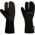 Open Box Bare 7mm K-Palm Dive Gloves-Black-M-