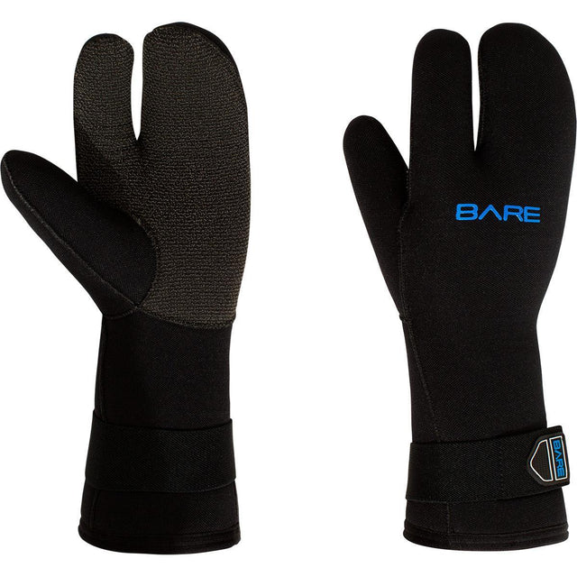 Open Box Bare 7mm K-Palm Dive Gloves-Black-M-