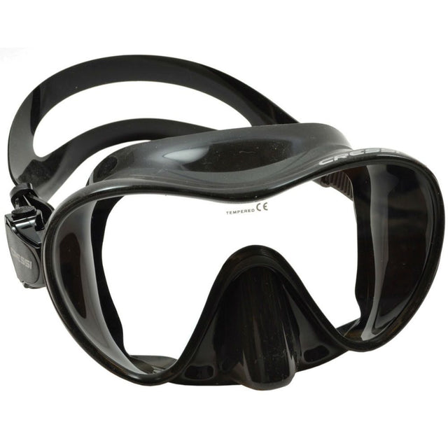 Open Box Cressi F1 Frameless Mask - Black-Black-Good-
