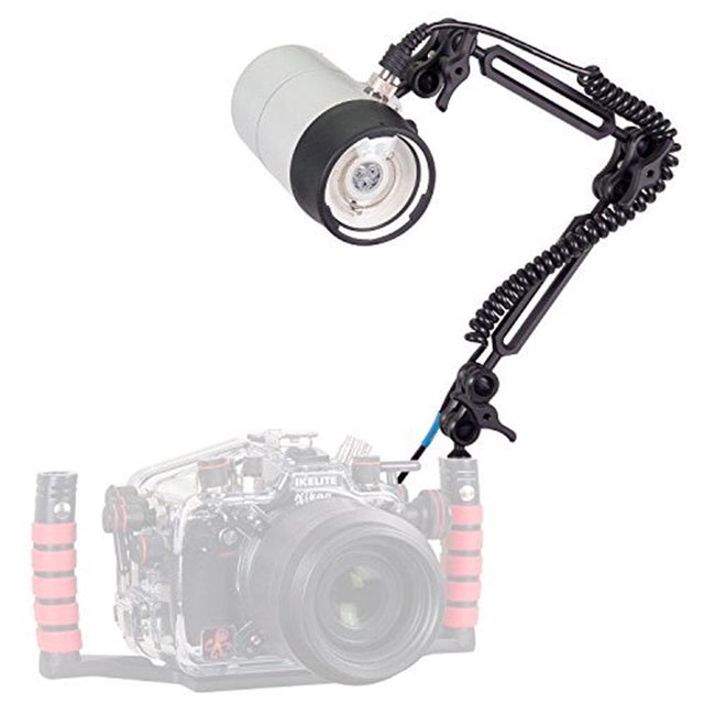Used Ikelite DS161- Underwater Light pkg w/Mount - Single Ikelite Ball Arm Mark II-Very Good