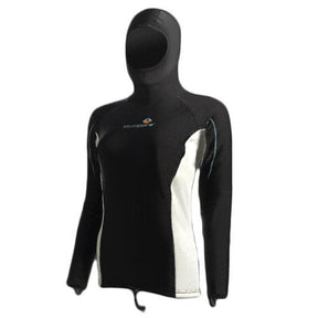 Open Box LavaCore Womens Hooded Long Sleeve Shirt (Black, 4 / XXXS)-Black-4/ XXXS-Very Good
