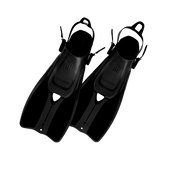 Ocean Reef Duo II Fins for Snorkeling and Swimming-Black-S/M-New