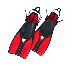 Ocean Reef Duo II Fins for Snorkeling and Swimming-Red-S/M-New