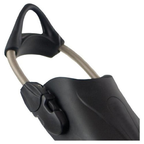 Used Oceanic Vortex V-16 Split Fins for Scuba Diving and Snorkeling-Blue