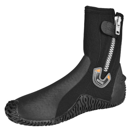 Open Box Seac Basic HD with Side Zipper and Semi-Rigid Sole, 5mm Neoprene Boots-