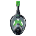 Open Box Seac Unica Full Face Mask Junior-Black/Lime-