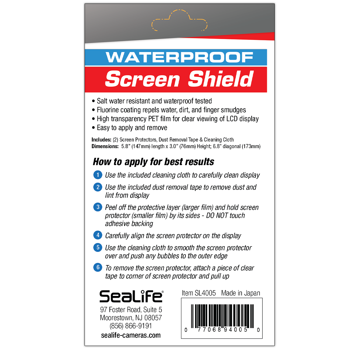 SeaLife Screen Shield for SportDiver Housing (2- pk.)-