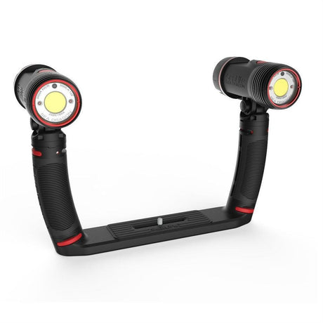 Used SeaLife Sea Dragon Duo 6000F Set (2x 3000 light, 2x grips, dual tray, Duo Case)-Like New